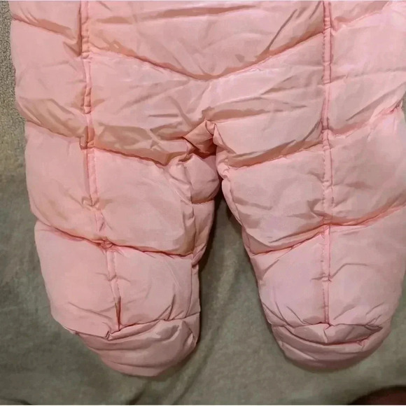 Steve Madden Infant Girls Pink Fleece Lined Hooded Snow Suit Size 6/9 Months - Picture 7 of 7